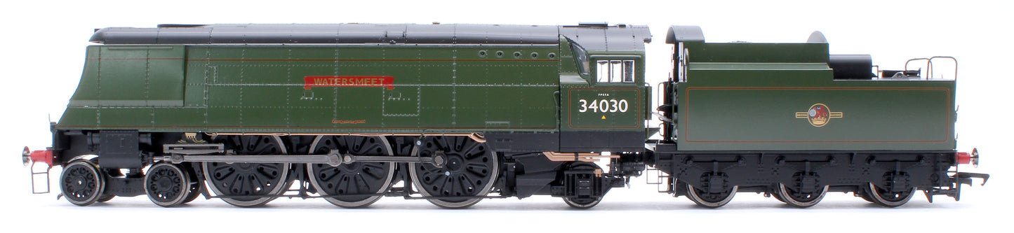 Black Label West Country Watersmeet 34030 BR Green Totem Steam Locomotive - DCC Sound & Smoke