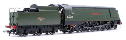 Black Label West Country Watersmeet 34030 BR Green Totem Steam Locomotive - DCC Sound & Smoke