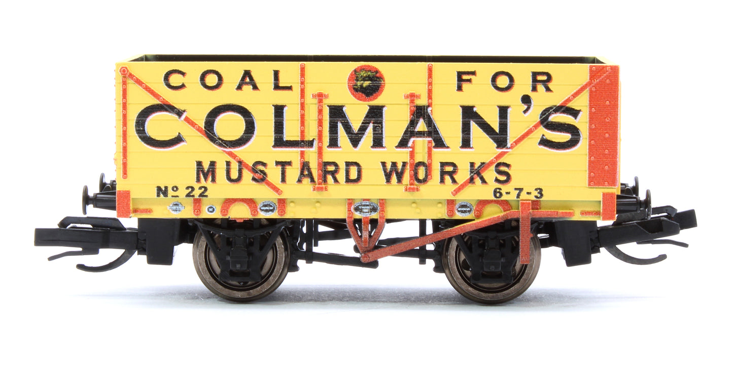 TT:120 Scale Colman's 7-Plank Open Wagon No.22