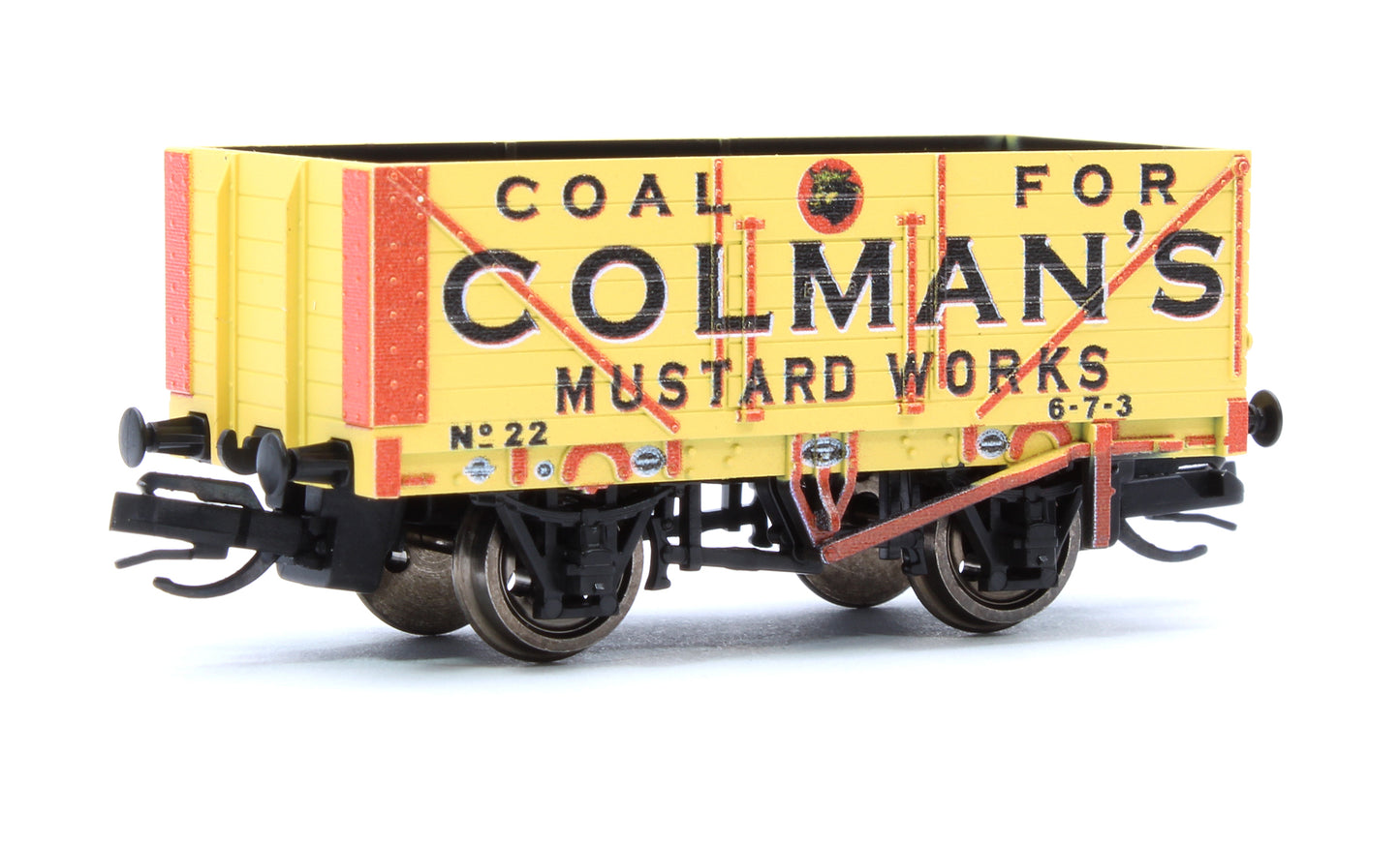 TT:120 Scale Colman's 7-Plank Open Wagon No.22