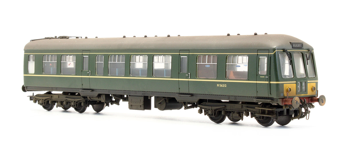 32-906 Pre-Owned Class 108 Two Car DMU BR Green Yellow Warning Panel - Custom Weathered