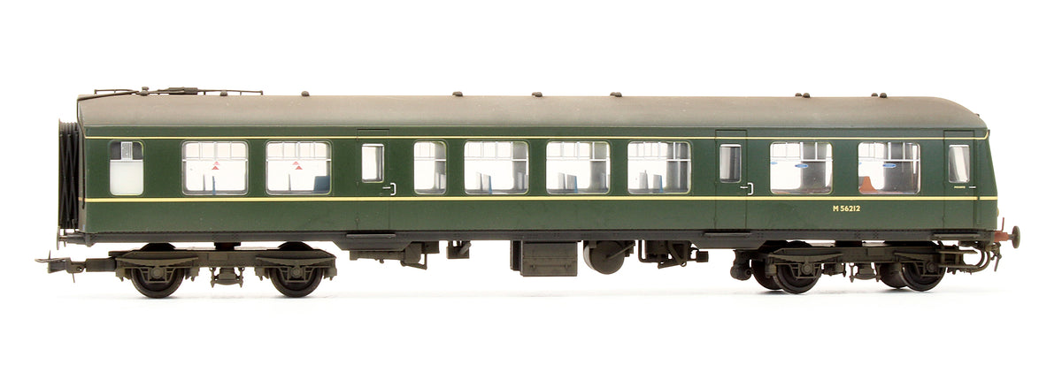32-906 Pre-Owned Class 108 Two Car DMU BR Green Yellow Warning Panel - Custom Weathered