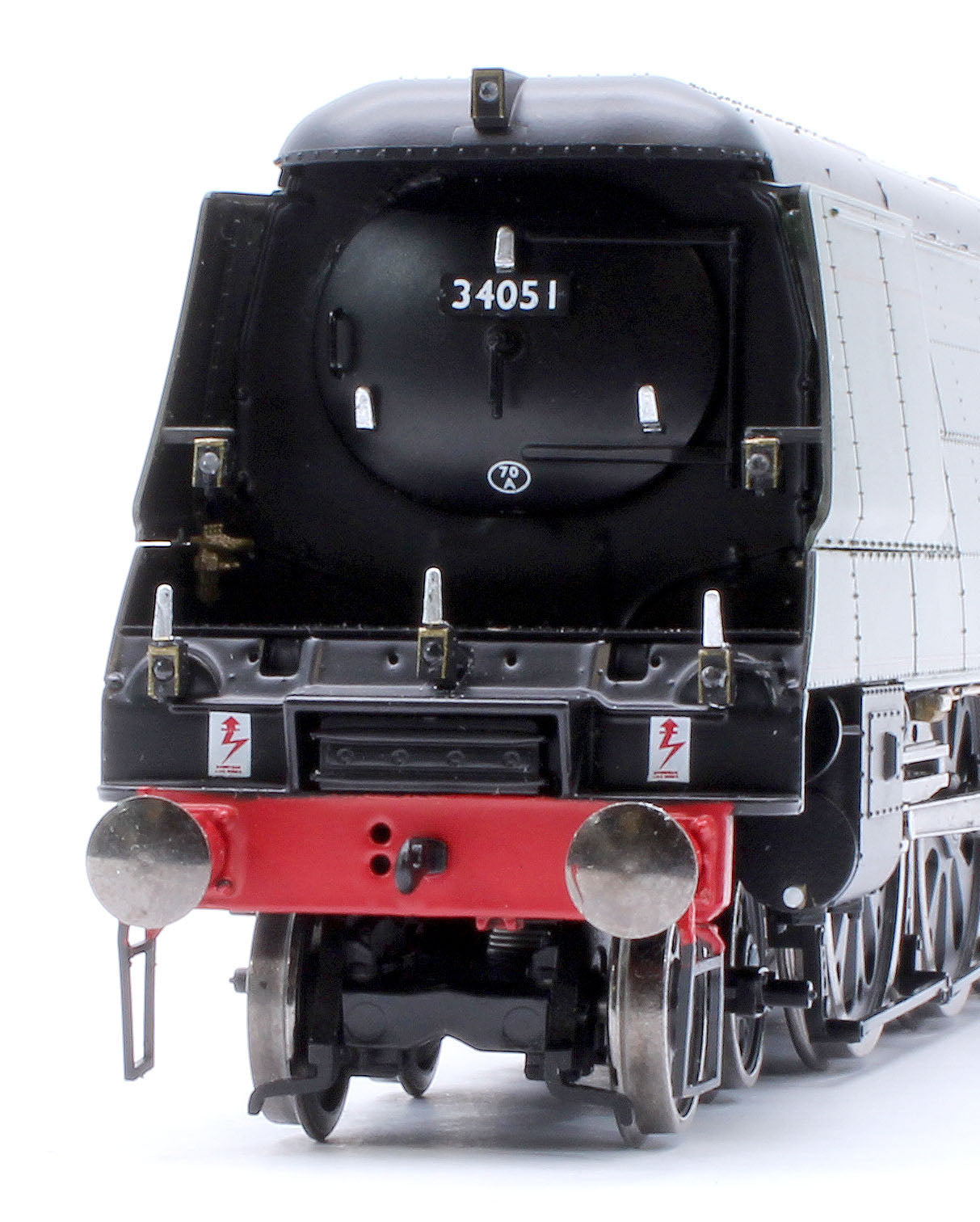 Black Label Battle of Britain Winston Churchill 34051 BR Green Totem Steam Locomotive - DCC Sound & Smoke