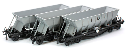 G/7-HWS1 Bogie Hopper Wagon "I.C.I" Grey No.3203 - Triple Pack Box Set