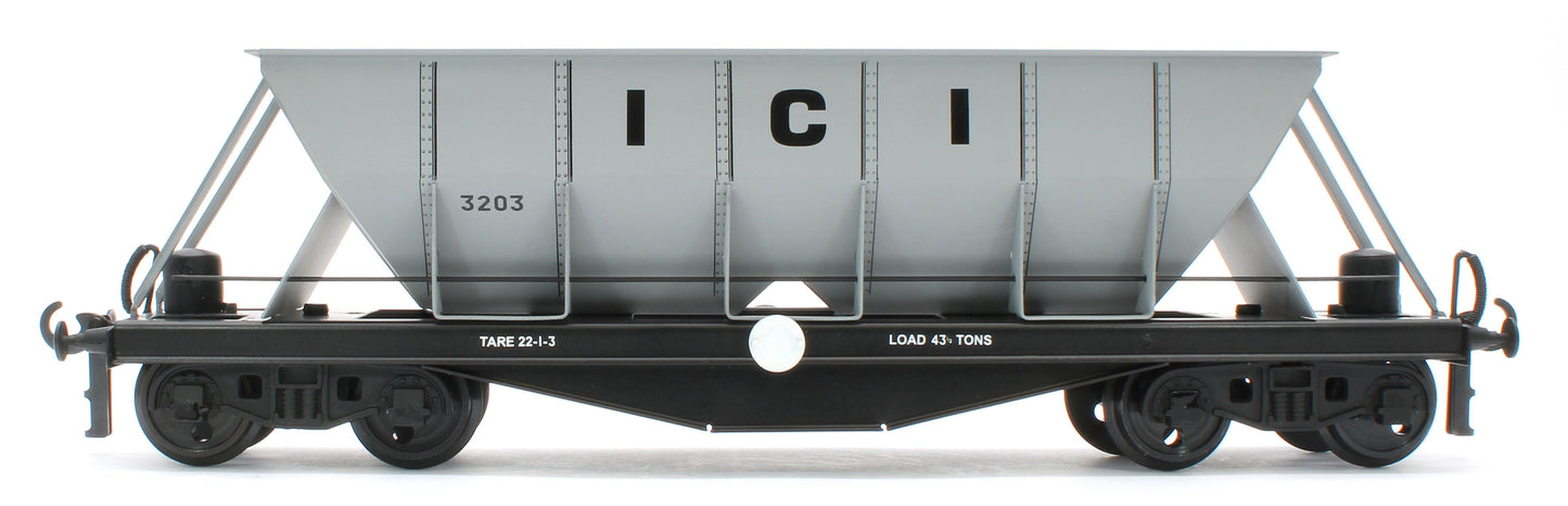 G/7-HWS1 Bogie Hopper Wagon "I.C.I" Grey No.3203 - Triple Pack Box Set