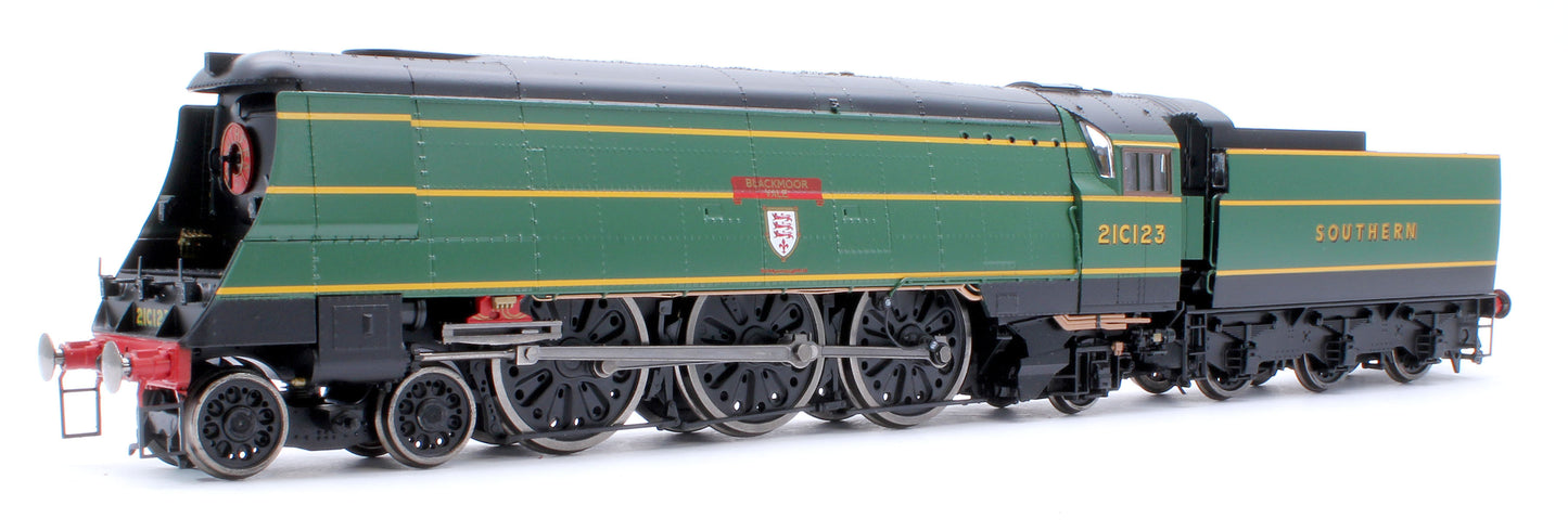 Black Label West Country Blackmore Vale 21C123 SR Malachite Green (As Preserved) Steam Locomotive - DCC Sound & Smoke
