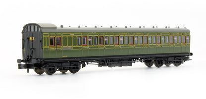 Pre-Owned 374-911 Set Of 3 SE&CR 60' Birdcage Coaches Southern Railway Olive Green