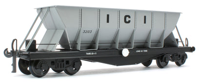G/7-HWS1 Bogie Hopper Wagon "I.C.I" Grey No.3203 - Triple Pack Box Set