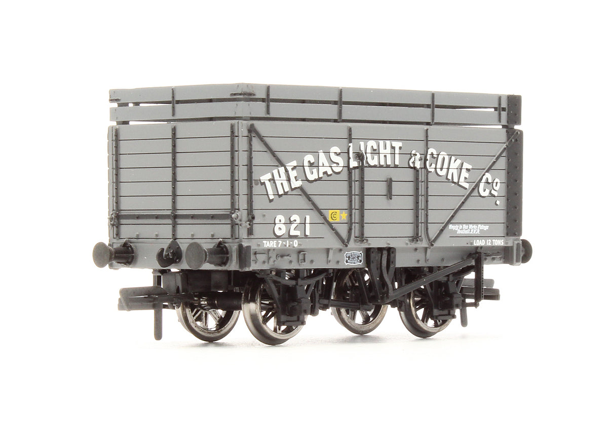 Pre-Owned 8 Plank Wagon With Coke Rail 'The Gas Light & Coke Co' No.821