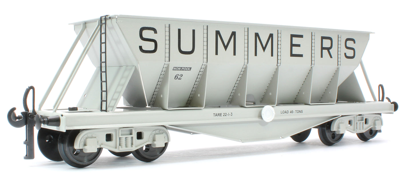 G/7-HWS2 Bogie Hopper Wagon "Summers" Grey No.62 - Triple Pack Box Set