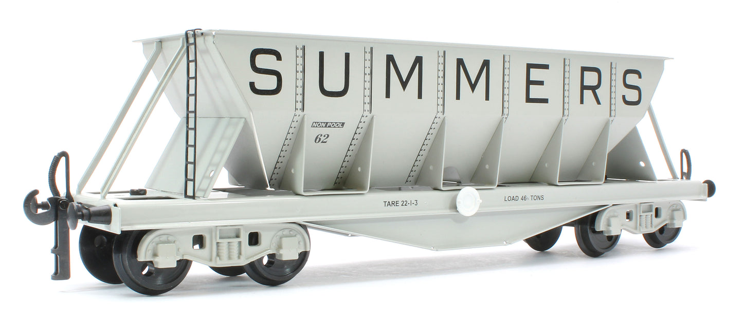 G/7-HWS2 Bogie Hopper Wagon "Summers" Grey No.62 - Triple Pack Box Set