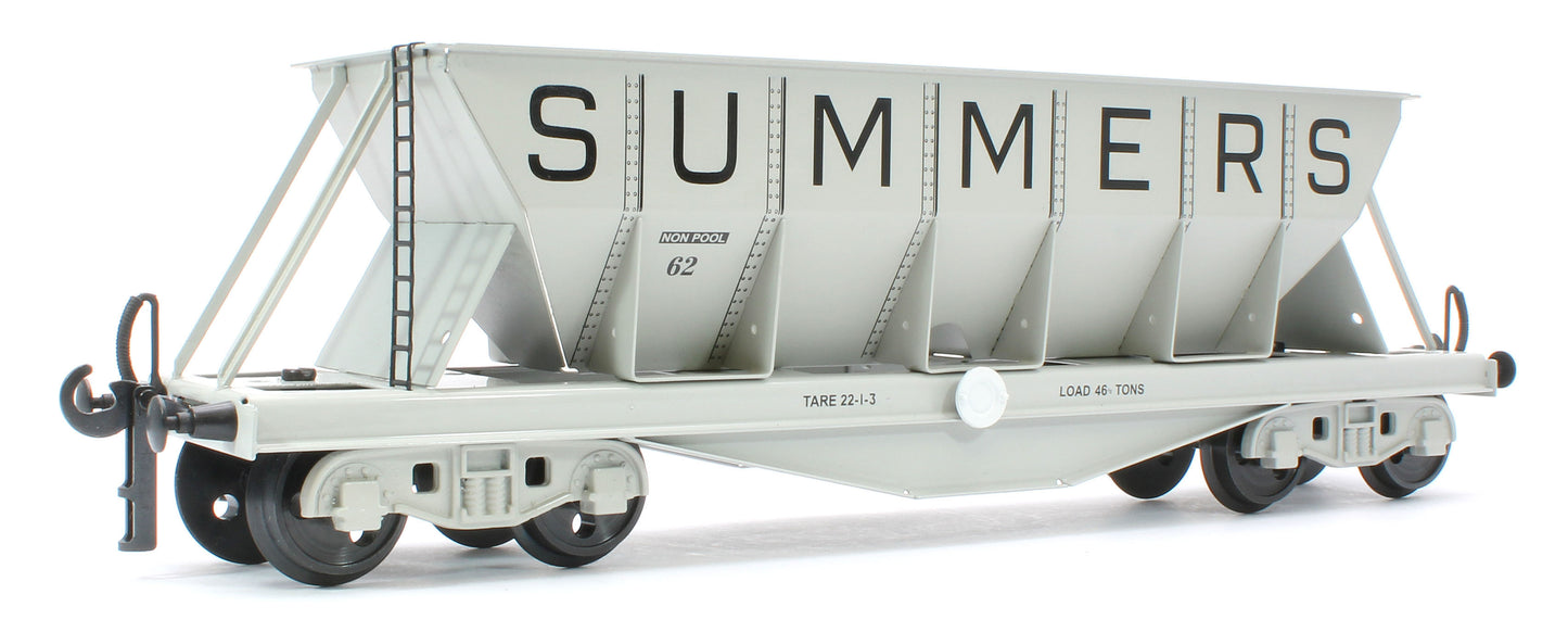 G/7-HWS2 Bogie Hopper Wagon "Summers" Grey No.62 - Triple Pack Box Set