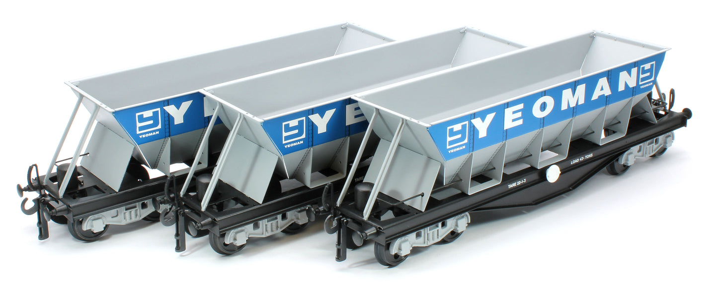 G/7-HWS3 Bogie Hopper Wagon "Yeoman" Blue & Grey - Triple Pack Box Set