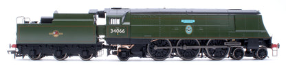Black Label Battle of Britain Spitfire 34066 BR Green Late Crest Steam Locomotive - DCC Sound & Smoke