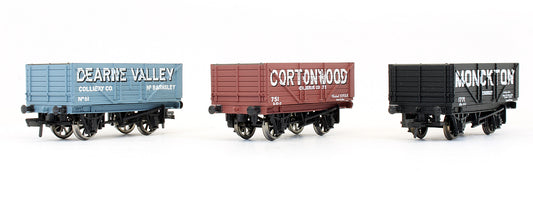Pre-Owned Set Of 3 - Coal Trader Classics 7 Plank Private Owner Wagons - Limited Edition