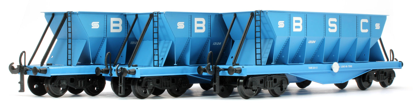 G/7-HWS4 Bogie Hopper Wagon "BSC" Blue No.13124 - Triple Pack Box Set