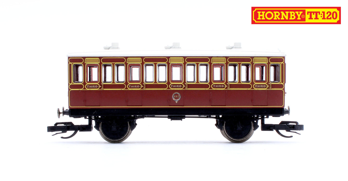 Pre-Owned TT4056 LB&SCR 4 Wheel Coach 3rd Class No.882
