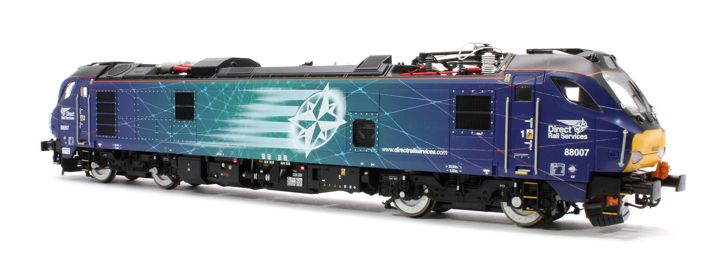 Class 88 'Electra' 88007 DRS Electro-Diesel Locomotive (DCC Sound & Working Pantograph)