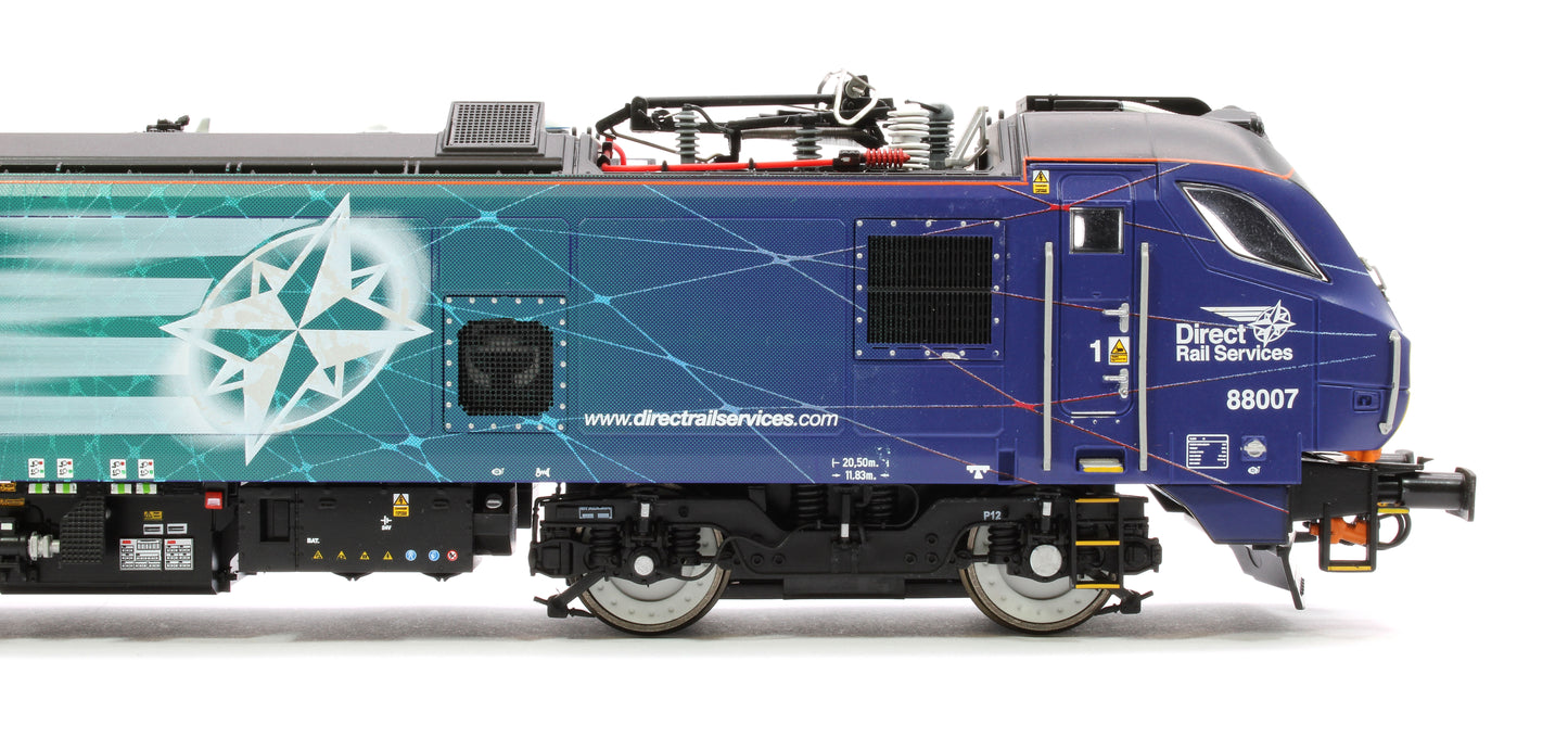 Class 88 'Electra' 88007 DRS Electro-Diesel Locomotive (DCC Sound & Working Pantograph)