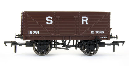 Set of 3 SECR 12 Ton 7 Plank Mineral Wagons (SR Diagram 1358) - SR Brown Livery