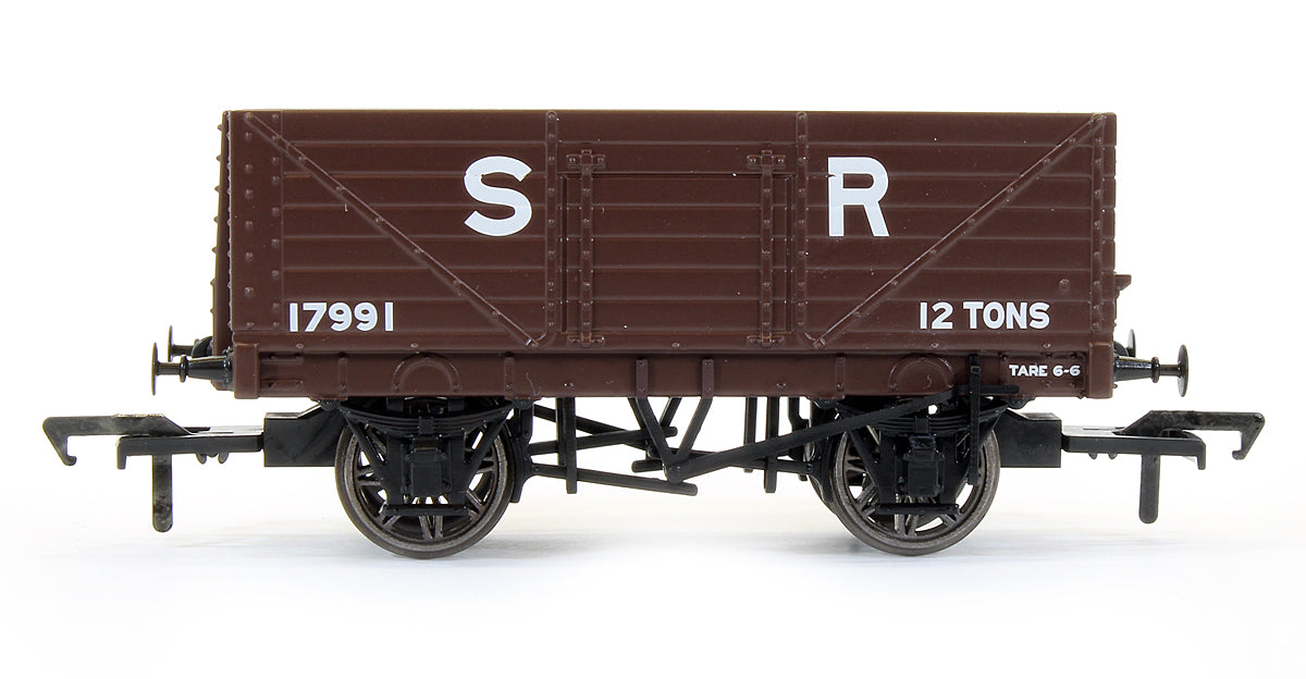 Set of 3 SECR 12 Ton 7 Plank Mineral Wagons (SR Diagram 1358) - SR Brown Livery