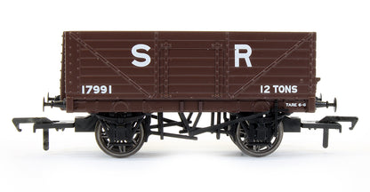 Set of 3 SECR 12 Ton 7 Plank Mineral Wagons (SR Diagram 1358) - SR Brown Livery