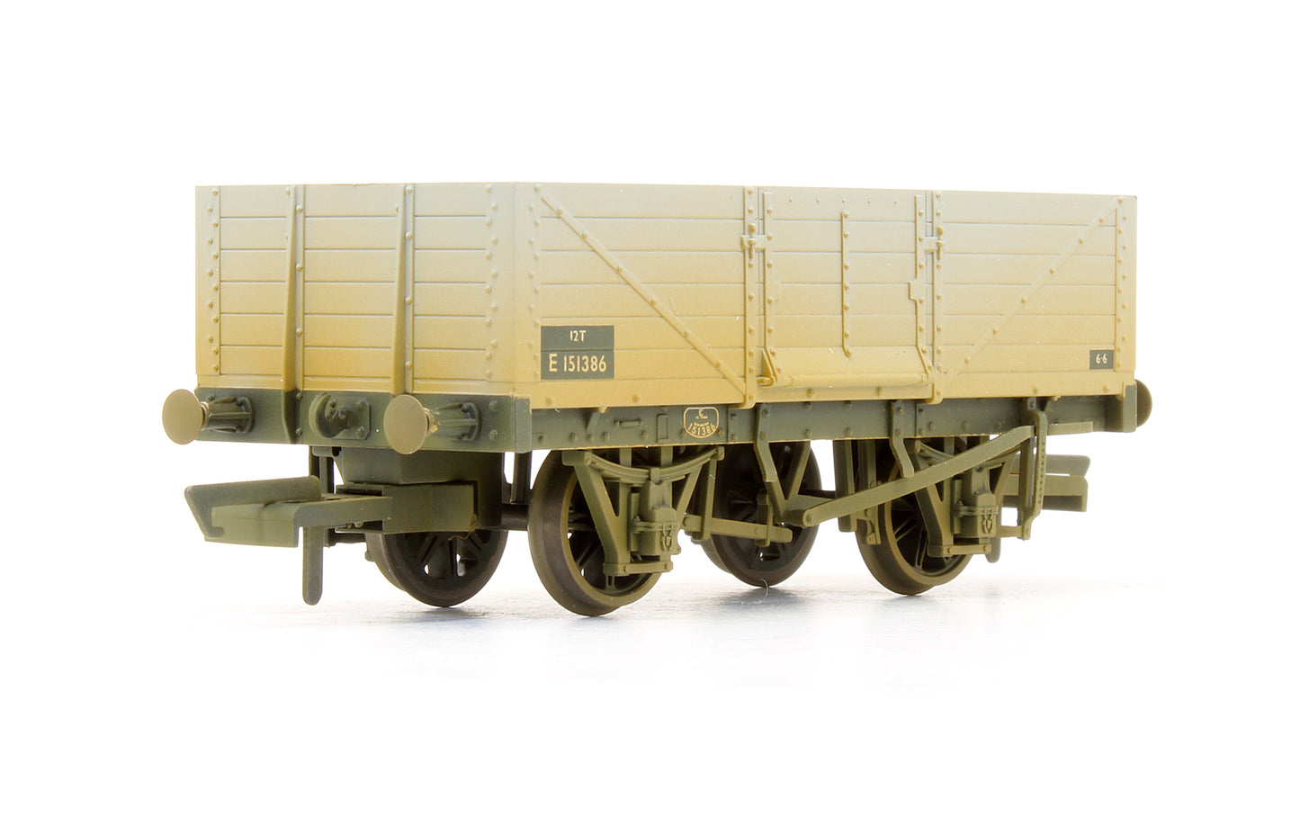 Pre-Owned OR76MW6004 Set Of 3 Mineral Wagons BR Grey E14855, E151386, E161249 - Weathered
