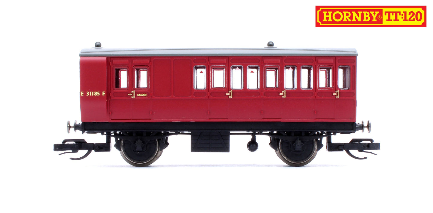 Pre-Owned TT4061 BR 4 Wheel Coach 3rd Class Brake No.E31185E