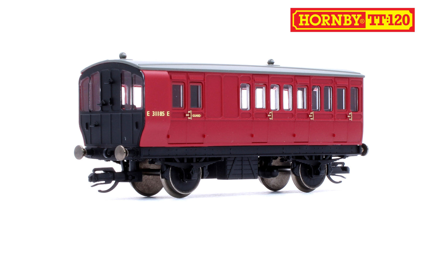 Pre-Owned TT4061 BR 4 Wheel Coach 3rd Class Brake No.E31185E