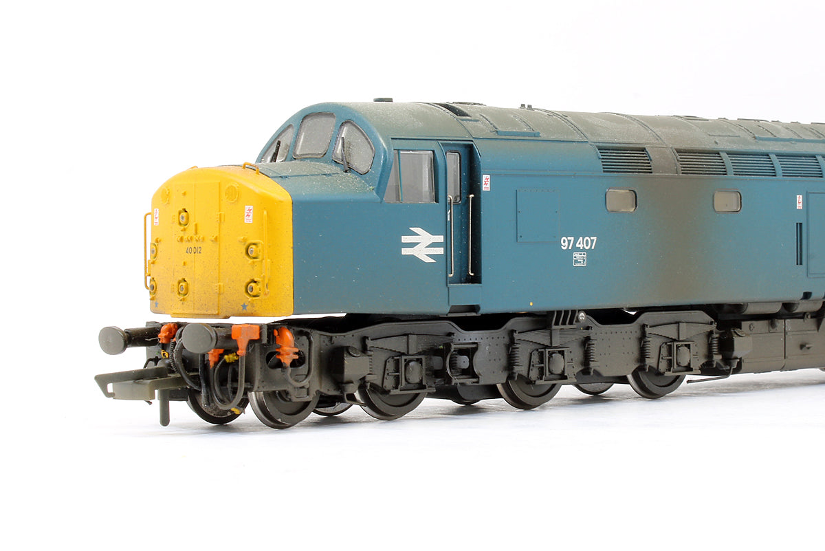 Pre-Owned Class 40 Diesel 97407 'Aureol' BR Blue Departmental - Weathered - DCC Sound
