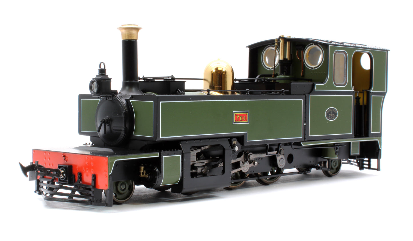 Lynton & Barnstaple Manning Wardle 2-6-2 YEO Southern Livery 1927-1929 (late Cab) DCC Fitted