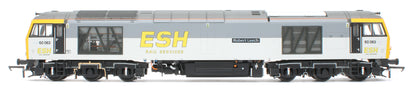 Bespoke Class 60 60063 'Robert Leech' ESH Rail Services Grey Diesel Locomotive - DCC Sound - Expert Rails Bespoke Re-livery