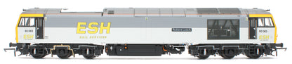 Bespoke Class 60 60063 'Robert Leech' ESH Rail Services Grey Diesel Locomotive - DCC Sound - Expert Rails Bespoke Re-livery