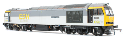Bespoke Class 60 60063 'Robert Leech' ESH Rail Services Grey Diesel Locomotive - DCC Sound - Expert Rails Bespoke Re-livery