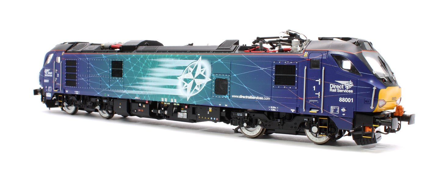 Class 88 'Revolution' 88001 DRS Electro-Diesel Locomotive (DCC Sound & Working Pantograph)