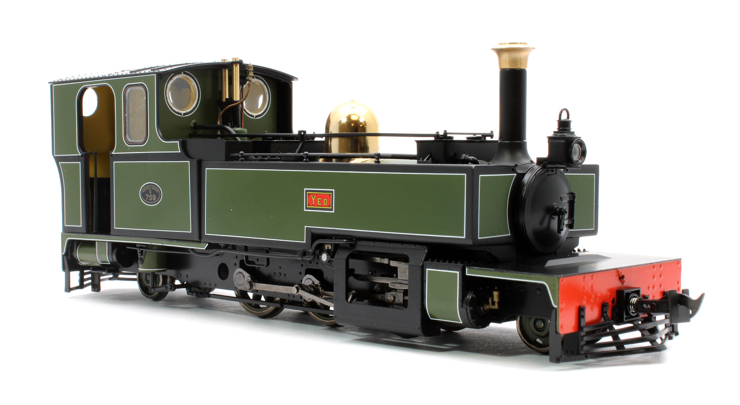 Lynton & Barnstaple Manning Wardle 2-6-2 YEO Southern Livery 1927-1929 (late Cab) DCC Fitted