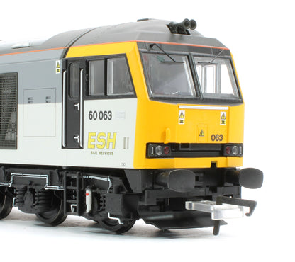 Bespoke Class 60 60063 'Robert Leech' ESH Rail Services Grey Diesel Locomotive - DCC Sound - Expert Rails Bespoke Re-livery
