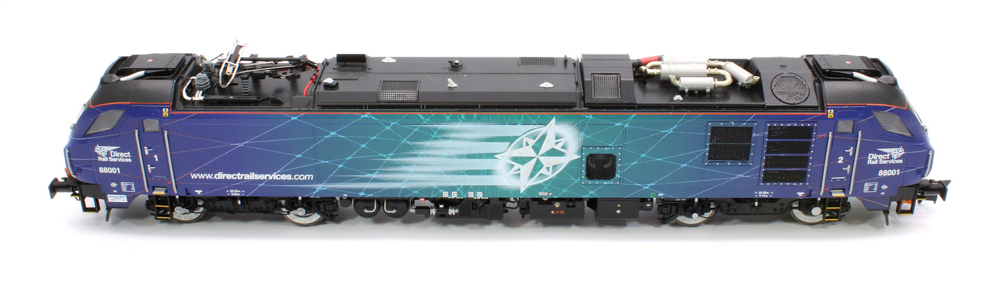 Class 88 'Revolution' 88001 DRS Electro-Diesel Locomotive (DCC Sound & Working Pantograph)