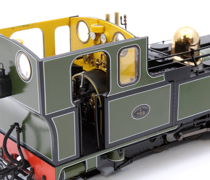 Lynton & Barnstaple Manning Wardle 2-6-2 YEO Southern Livery 1927-1929 (late Cab) DCC Fitted