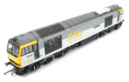 Bespoke Class 60 60063 'Robert Leech' ESH Rail Services Grey Diesel Locomotive - DCC Sound - Expert Rails Bespoke Re-livery