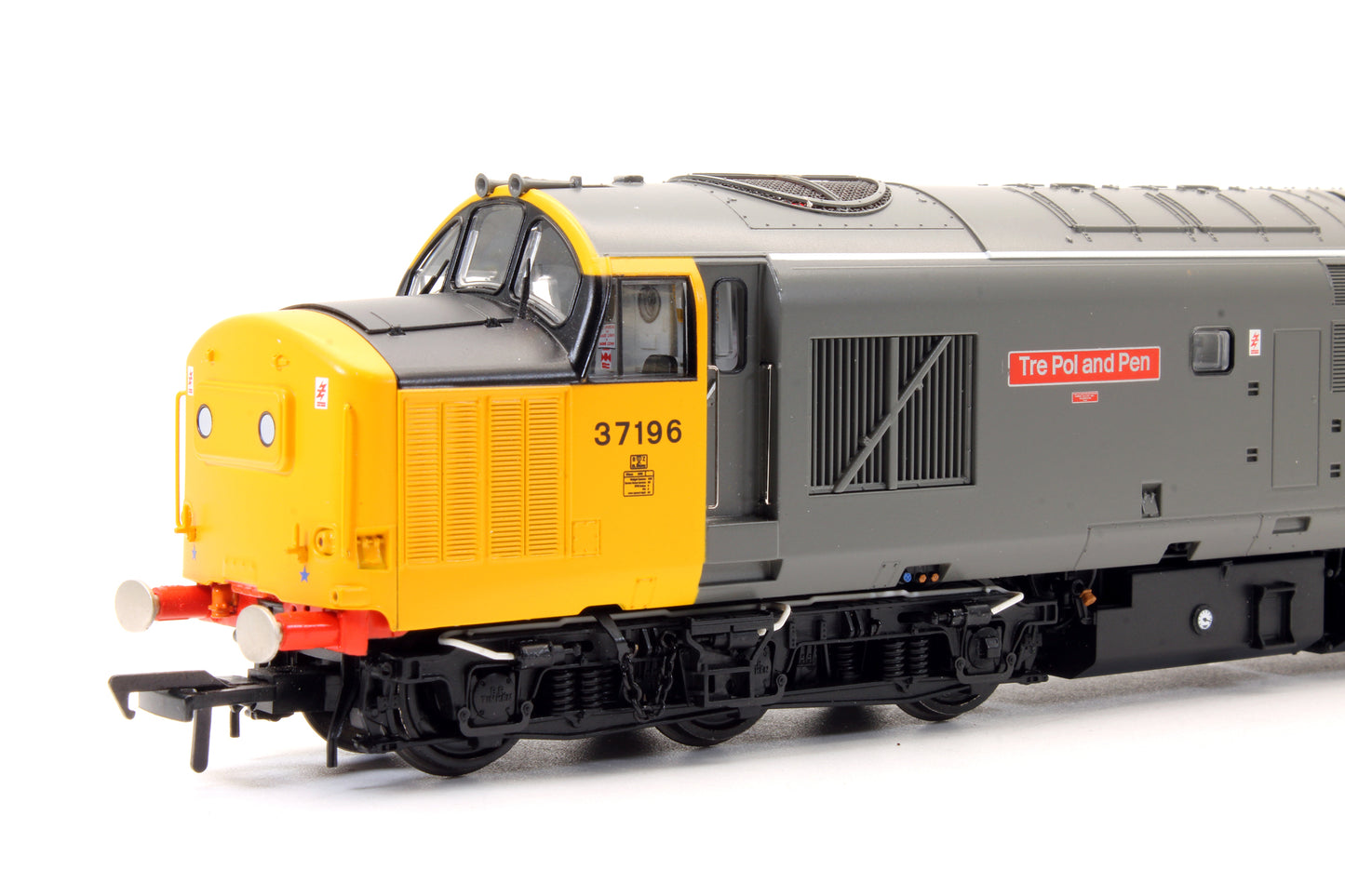 Pre-Owned Class 37/0 Centre Headcode 37196 'Tre Pol and Pen' BR Railfeight Diesel Locomotive - DCC Sound - Exclusive Model