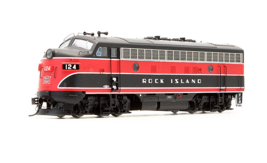 Pre-Owned F7A Rock Island Diesel Locomotive Road #124 - DCC Sound