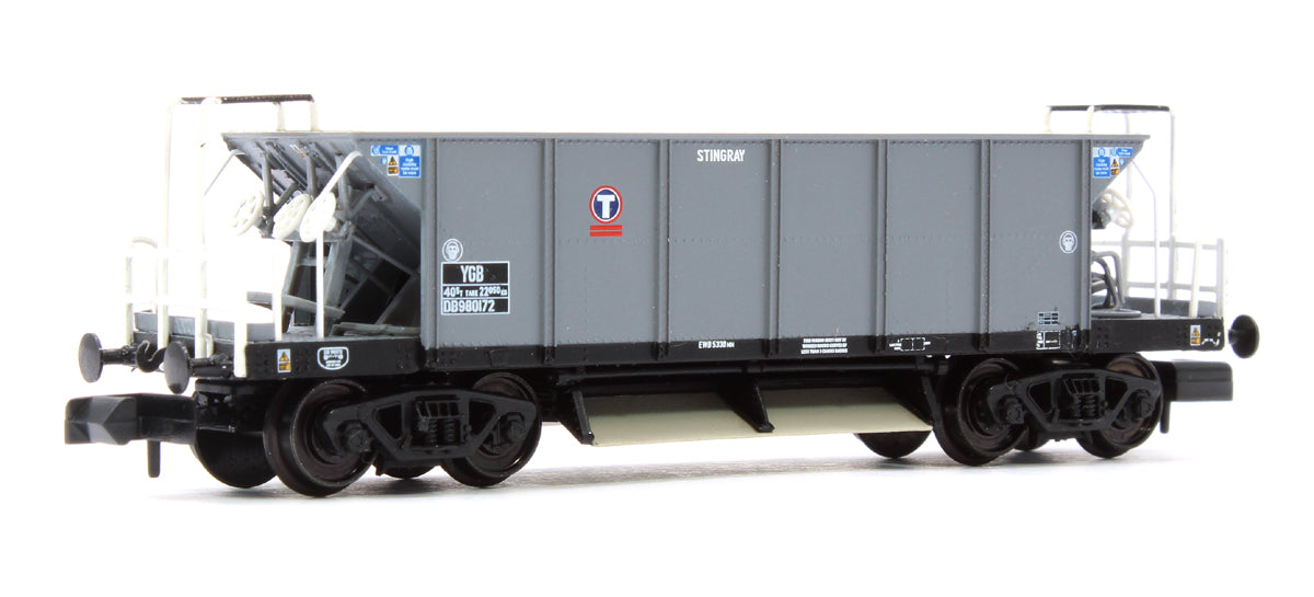 BR YGB 'Stingray' Bogie Hopper Wagon Transrail Grey No. DB980172