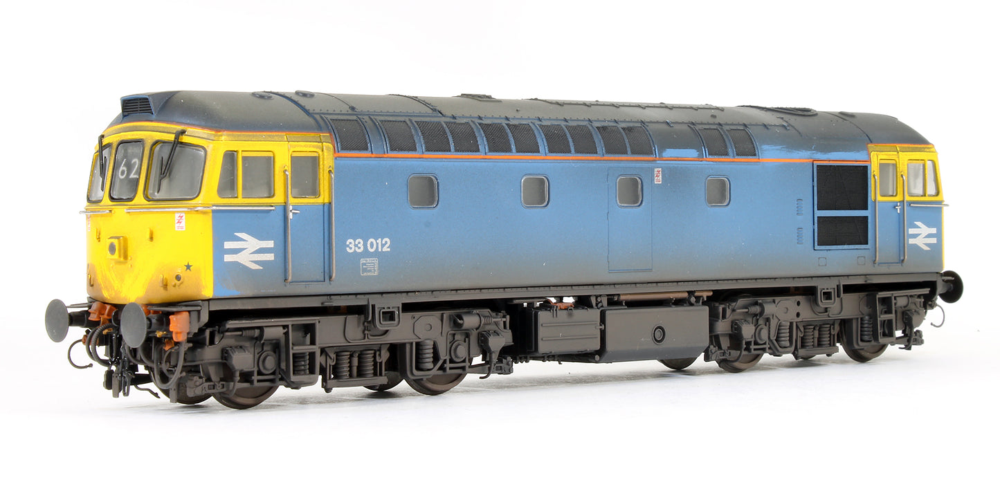 Pre-Owned Class 33 V3 BR Blue (Faded) 33012 (Weathered) Diesel Locomotive
