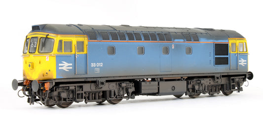 Pre-Owned Class 33 V3 BR Blue (Faded) 33012 (Weathered) Diesel Locomotive