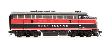 Pre-Owned F7A Rock Island Diesel Locomotive Road #124 - DCC Sound