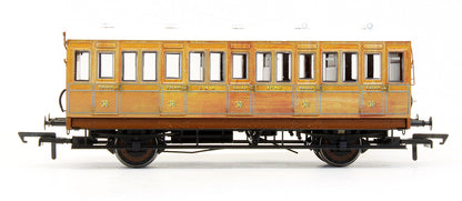 Pre-Owned Pack of 4 (4BT, 4T, 6CL, 6BT) In GNR Lined Teak Genesis Coaches - With Working Lights