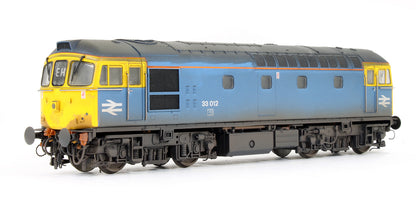 Pre-Owned Class 33 V3 BR Blue (Faded) 33012 (Weathered) Diesel Locomotive
