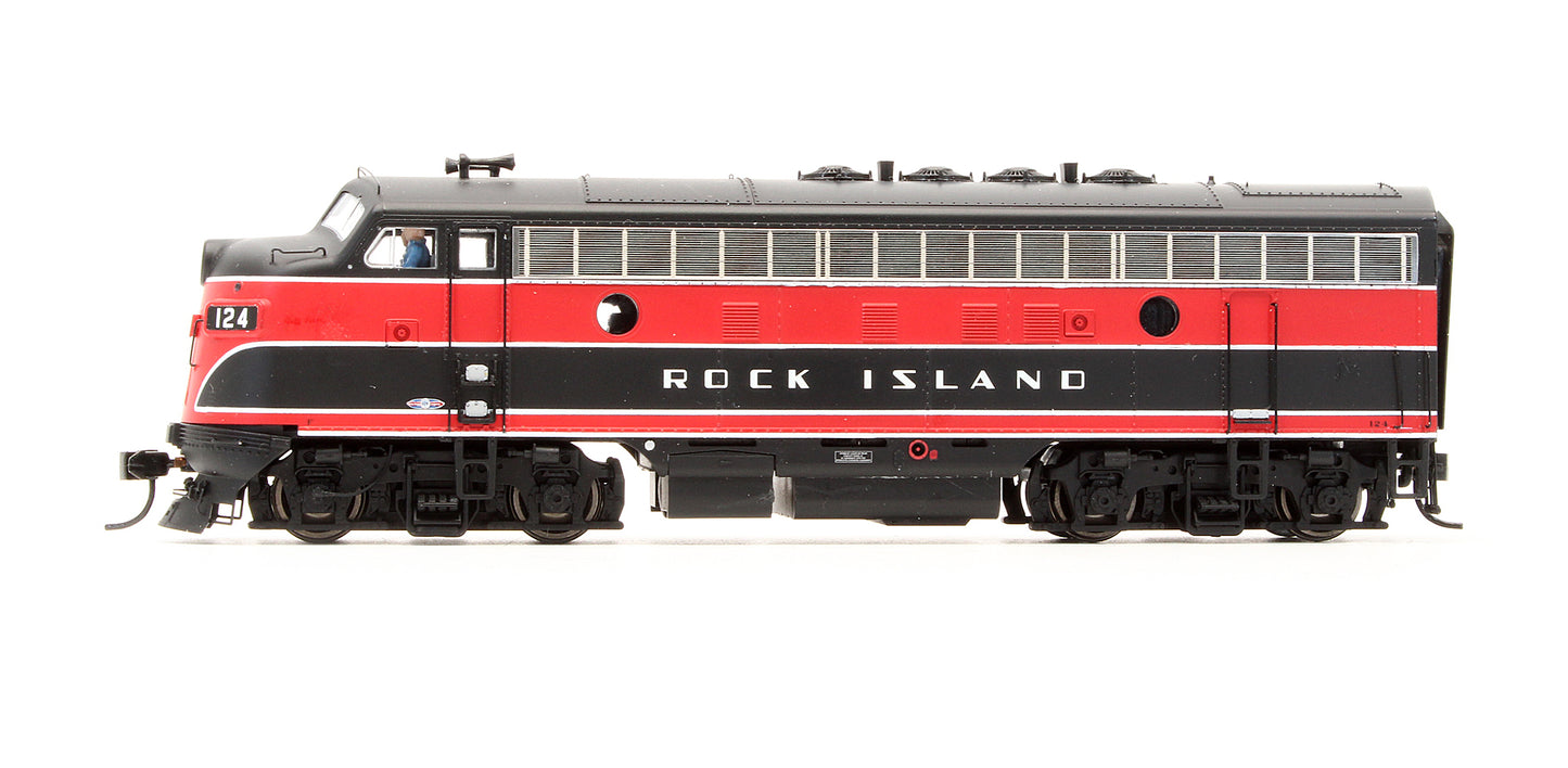 Pre-Owned F7A Rock Island Diesel Locomotive Road #124 - DCC Sound