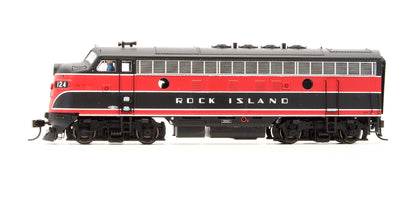 Pre-Owned F7A Rock Island Diesel Locomotive Road #124 - DCC Sound